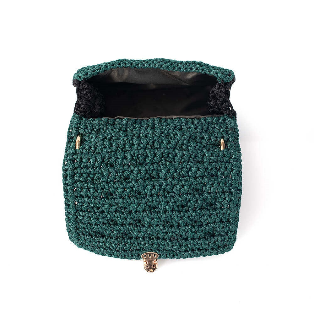 Πλεκτή Τσάντα με Bobble Πλέξη