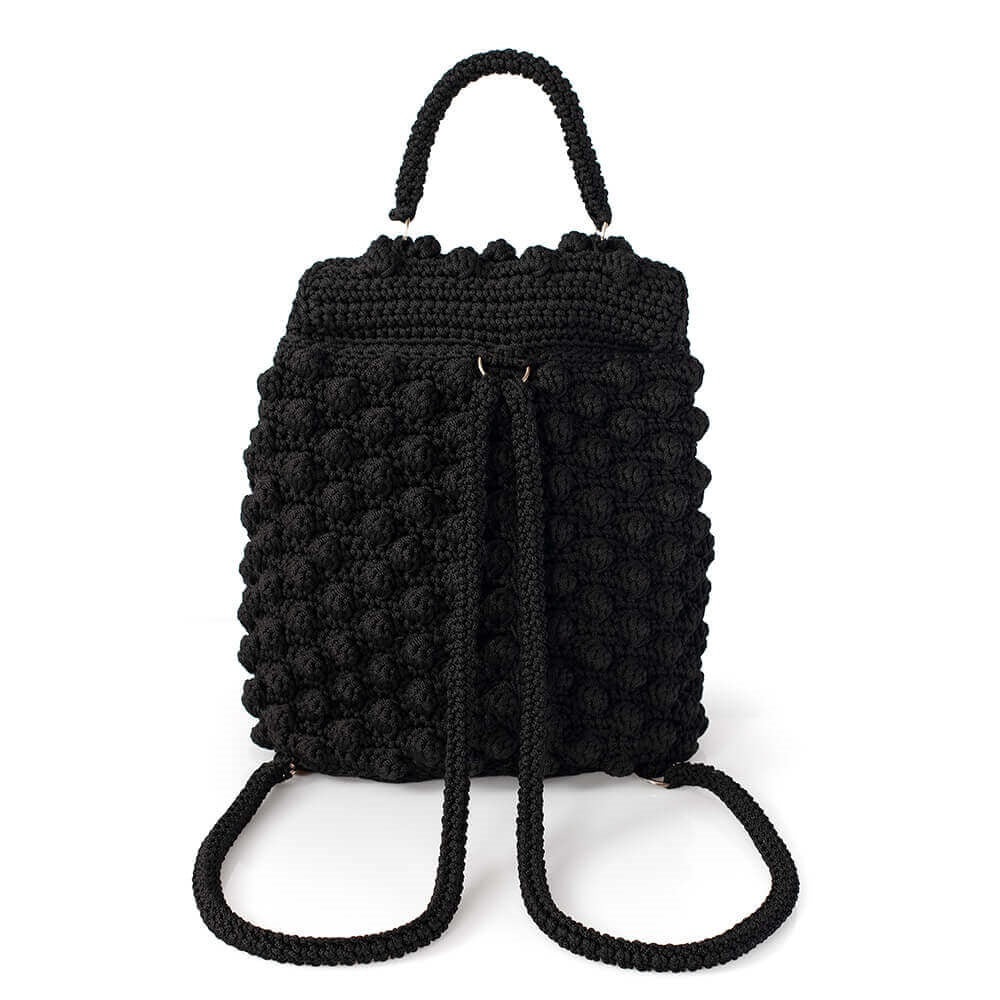 Πλεκτή Τσάντα Backpack με Bobble Πλέξη
