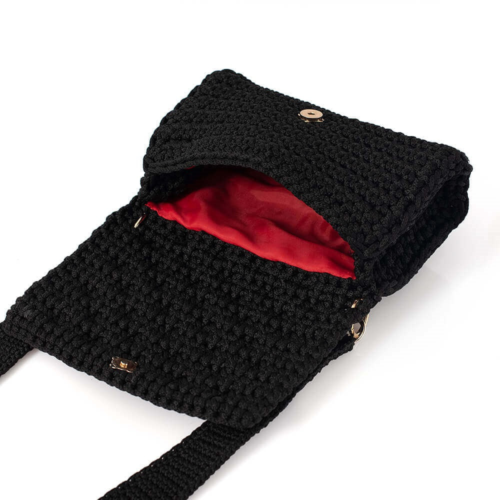 Πλεκτή Τσάντα με Bobble Πλέξη