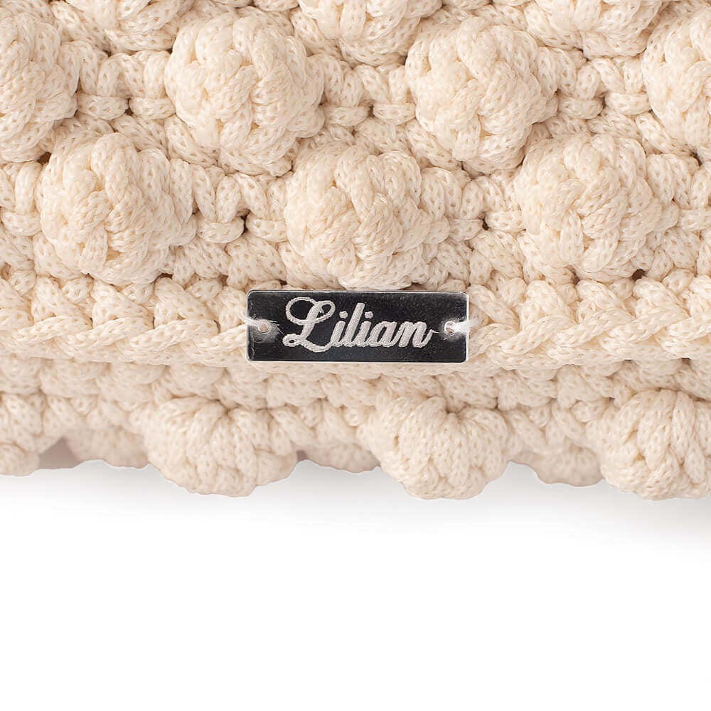 Πλεκτή Τσάντα με Bobble Πλέξη