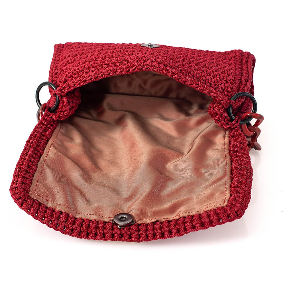 Πλεκτή Τσάντα με Bobble Πλέξη