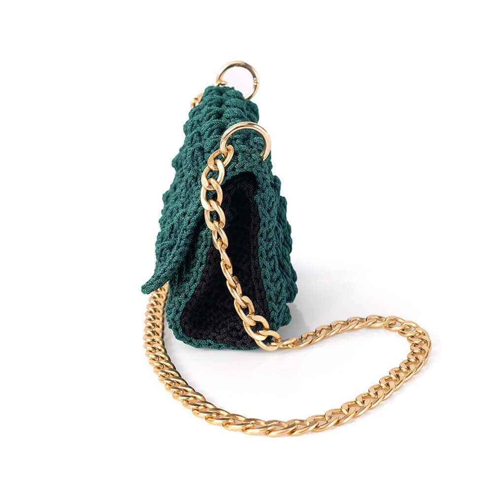 Πλεκτή Τσάντα με Bobble Πλέξη