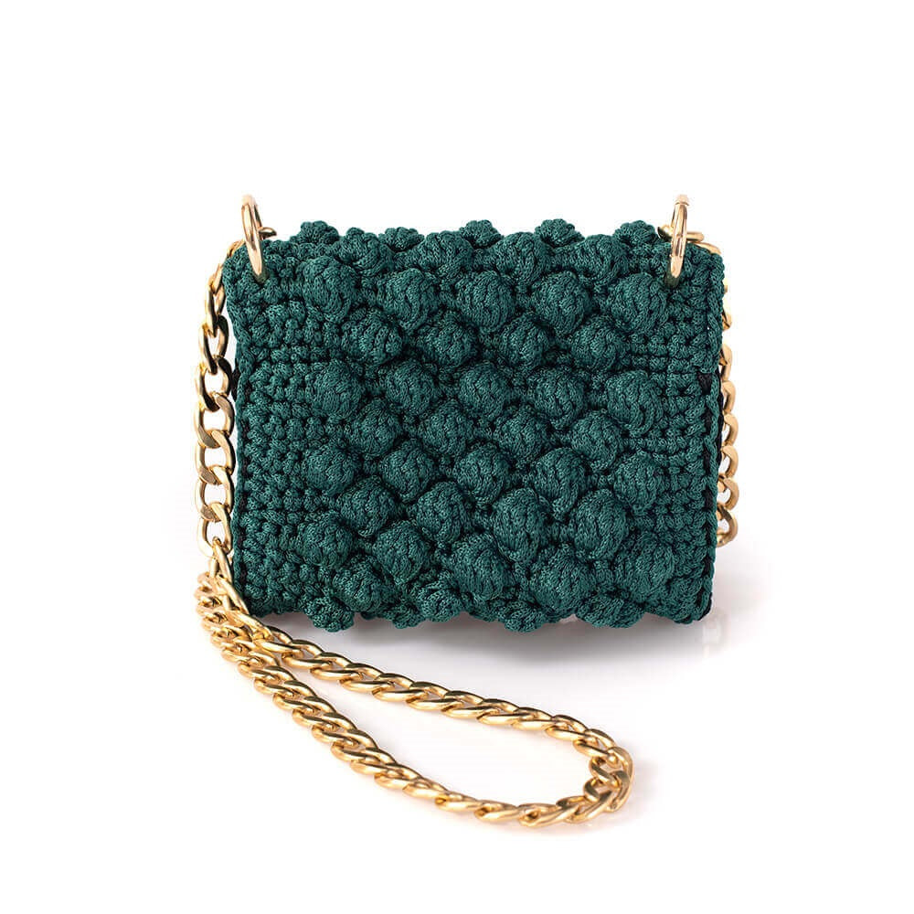 Πλεκτή Τσάντα με Bobble Πλέξη