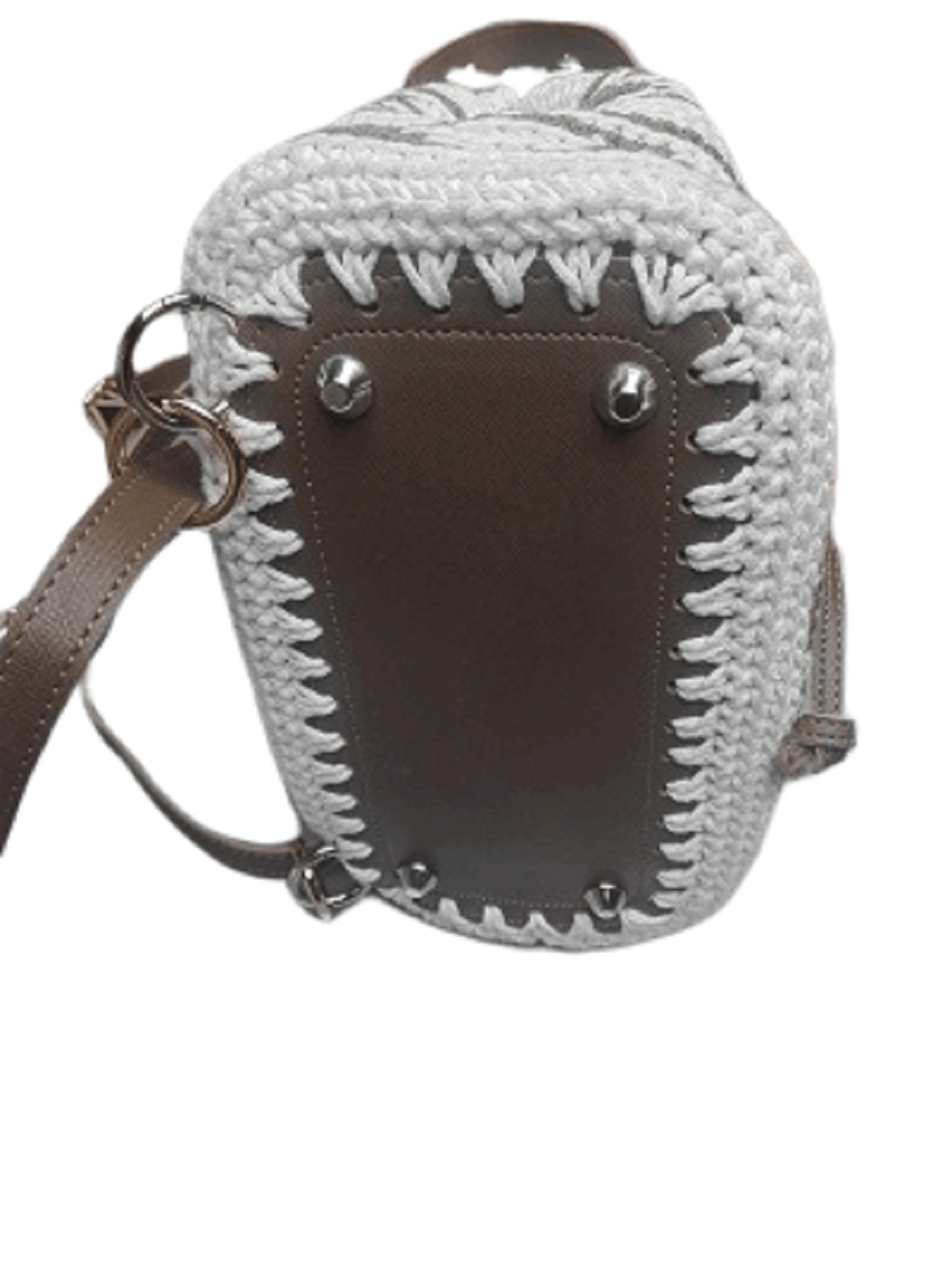 Πλεκτή Τσάντα Backpack με Bobble Πλέξη