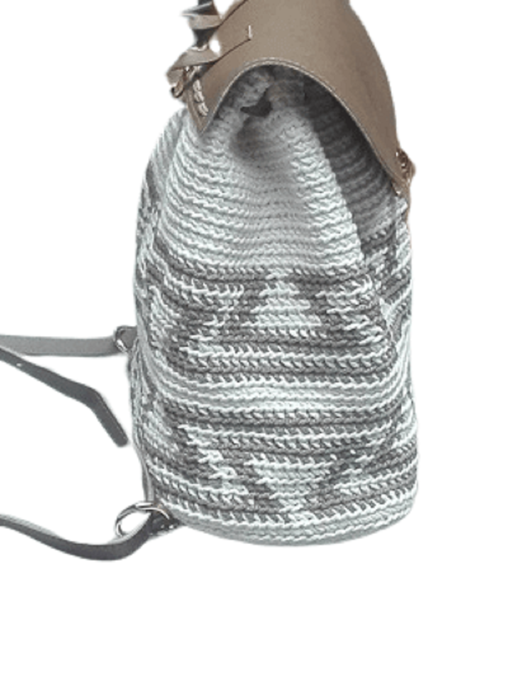 Πλεκτή Τσάντα Backpack με Bobble Πλέξη