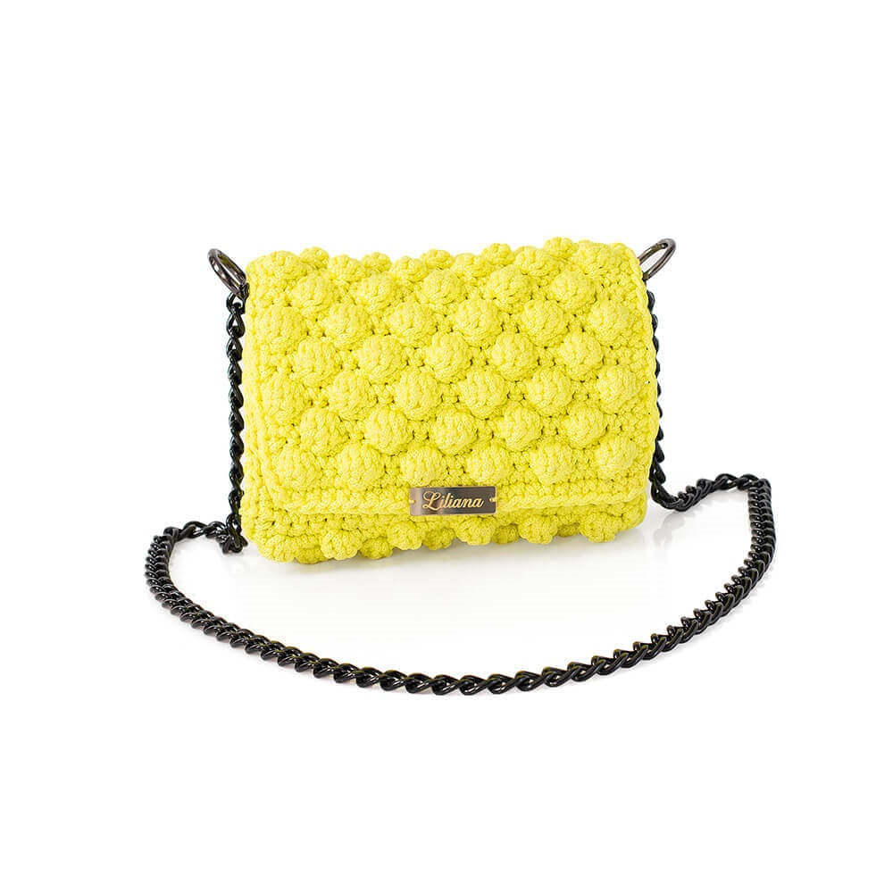 Πλεκτή Τσάντα με Bobble Πλέξη