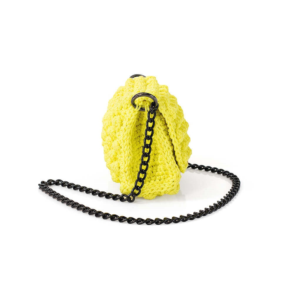 Πλεκτή Τσάντα με Bobble Πλέξη