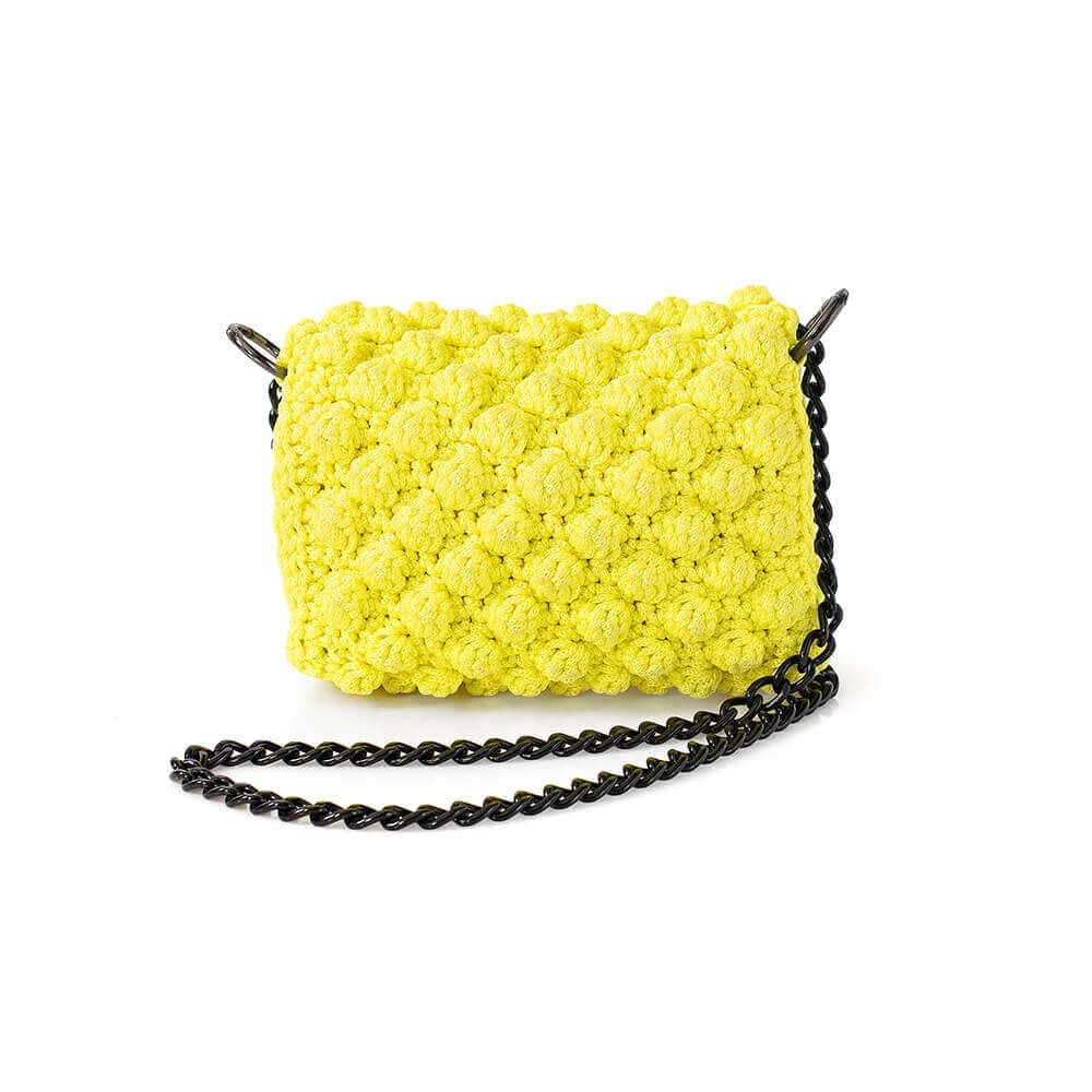 Πλεκτή Τσάντα με Bobble Πλέξη