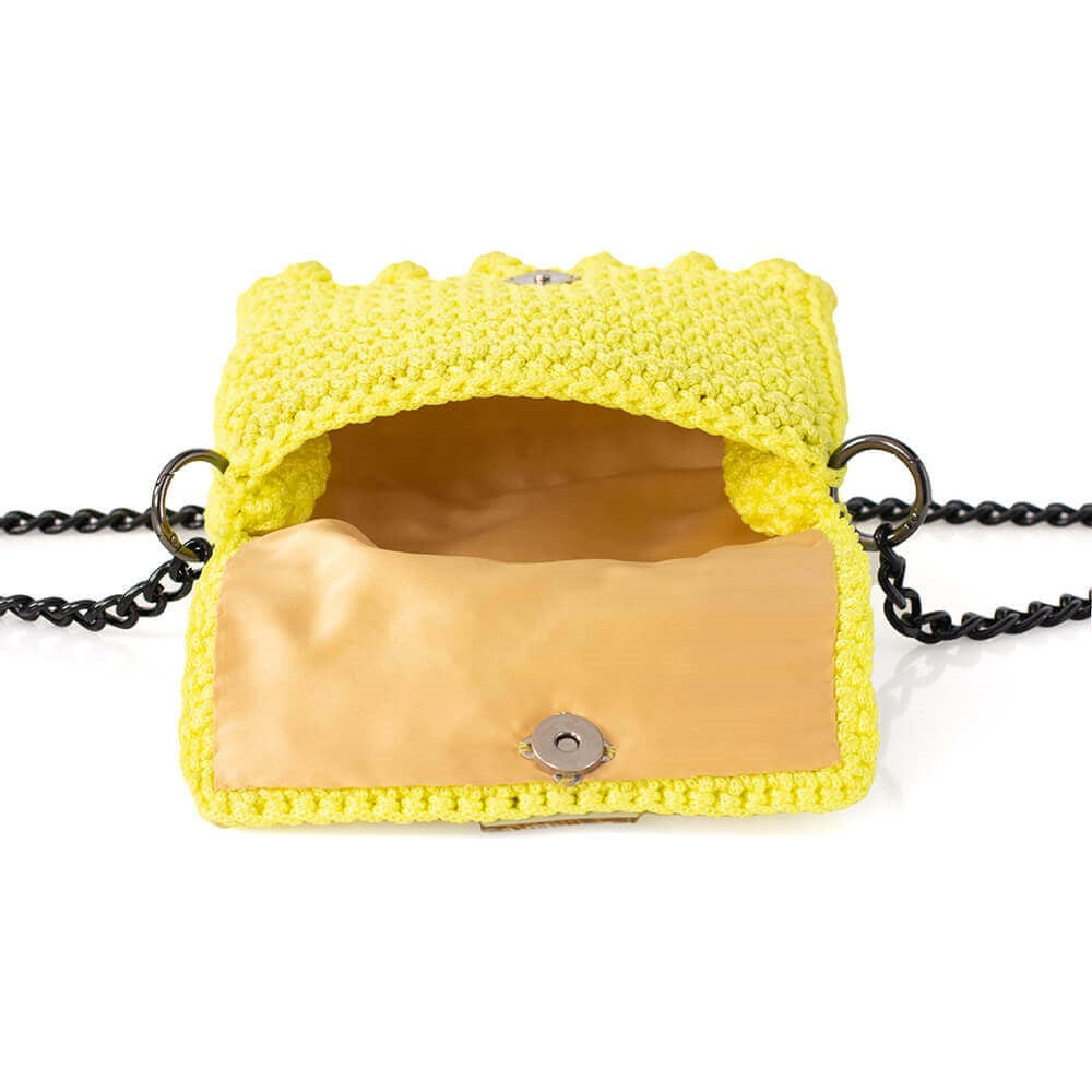 Πλεκτή Τσάντα με Bobble Πλέξη