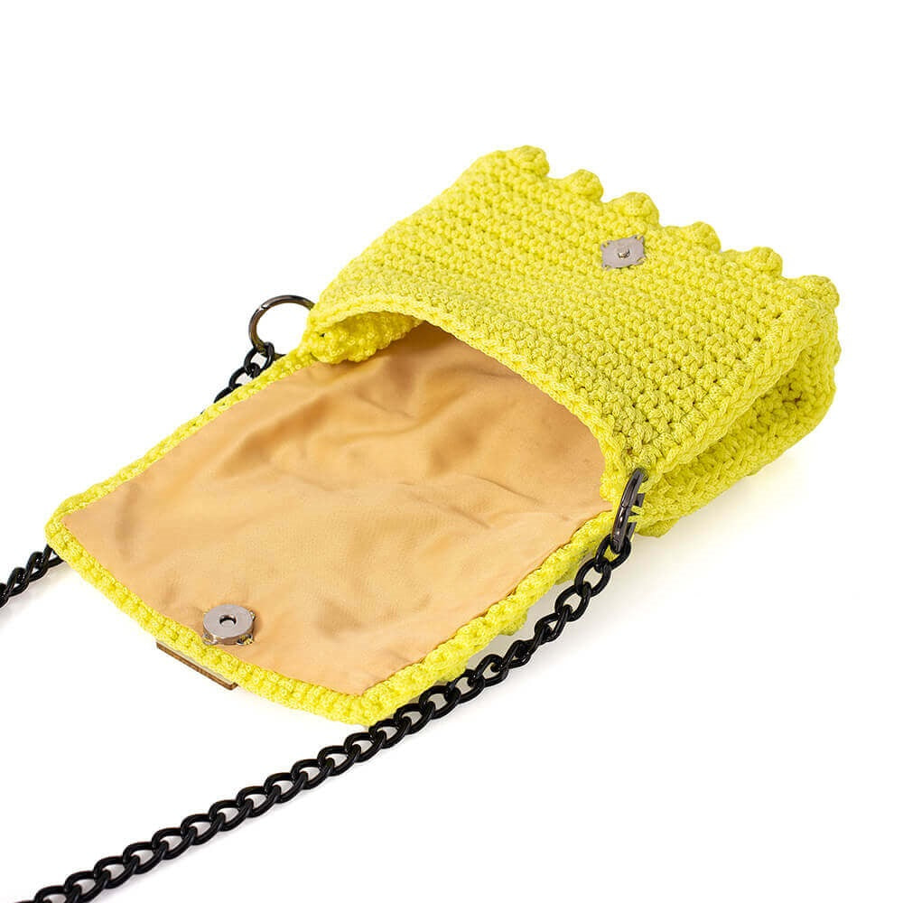 Πλεκτή Τσάντα με Bobble Πλέξη