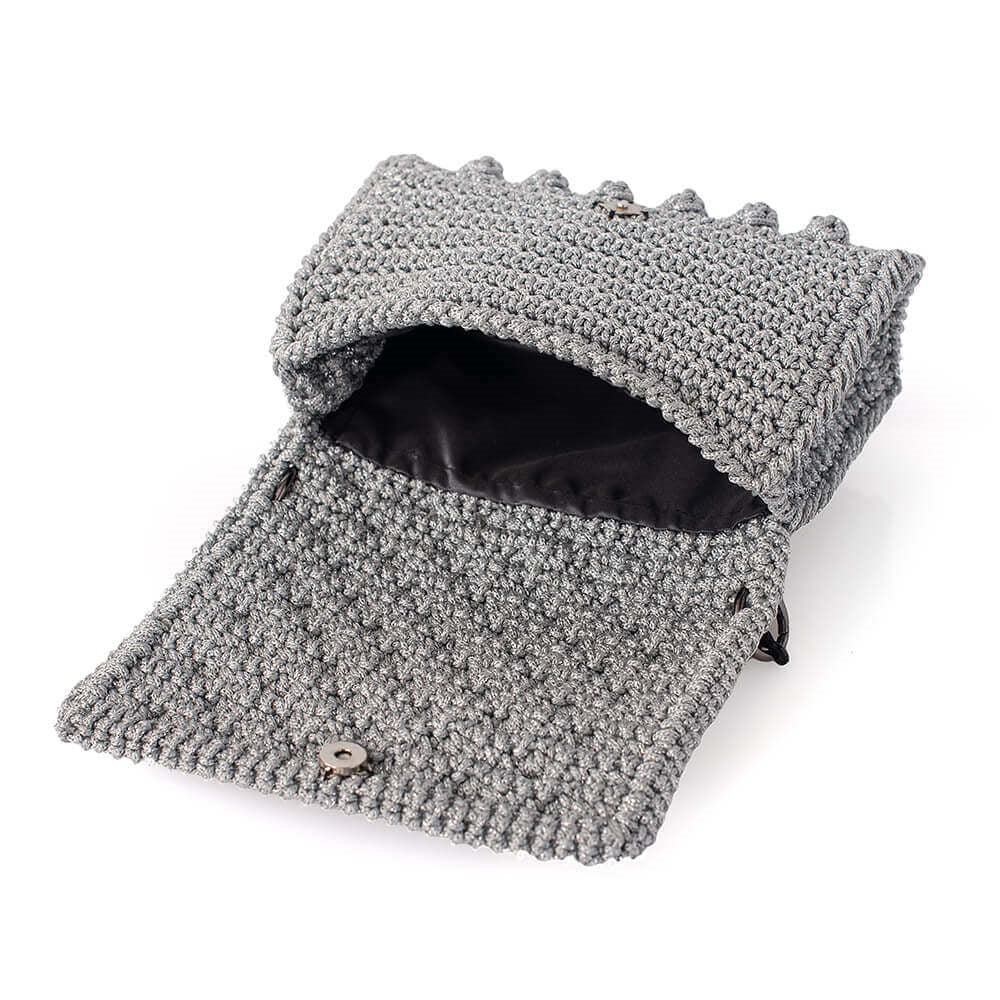 Πλεκτή Τσάντα με Bobble Πλέξη