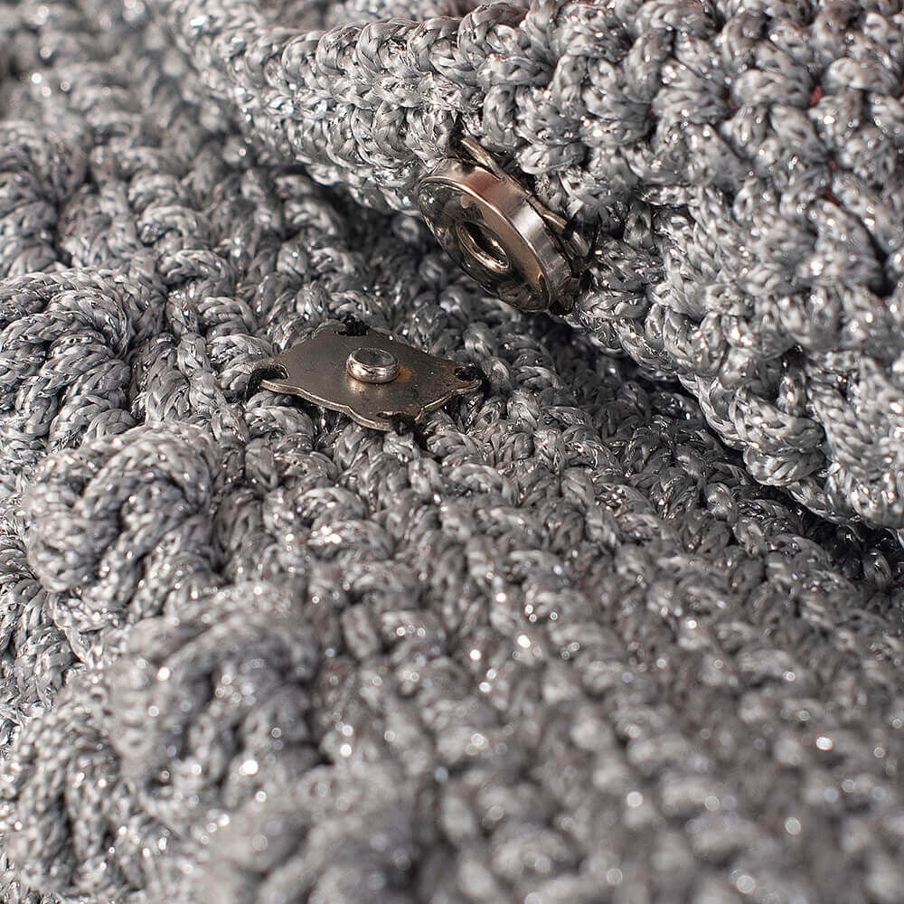 Πλεκτή Τσάντα με Bobble Πλέξη