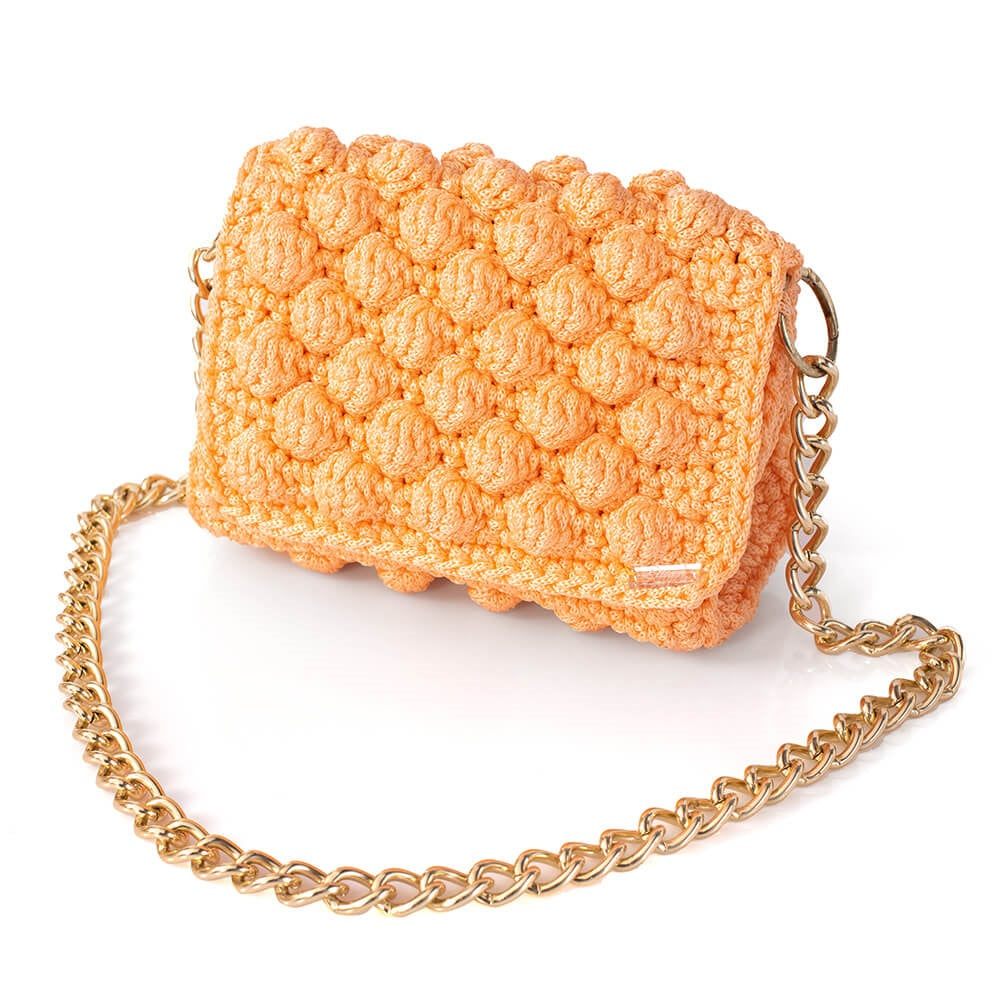 Πλεκτή Τσάντα με Bobble Πλέξη