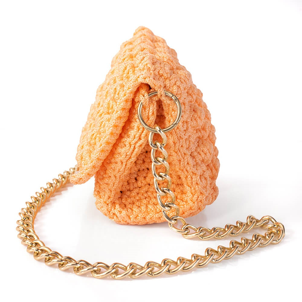 Πλεκτή Τσάντα με Bobble Πλέξη