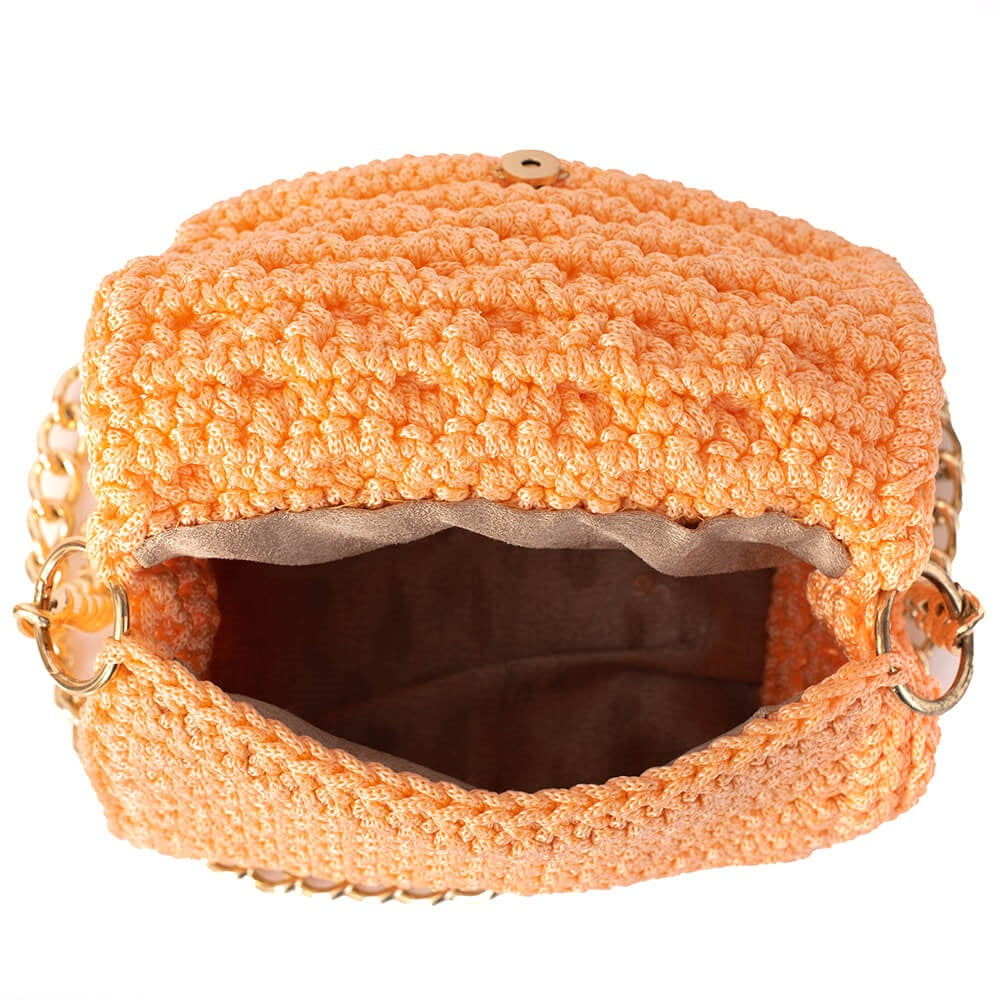 Πλεκτή Τσάντα με Bobble Πλέξη