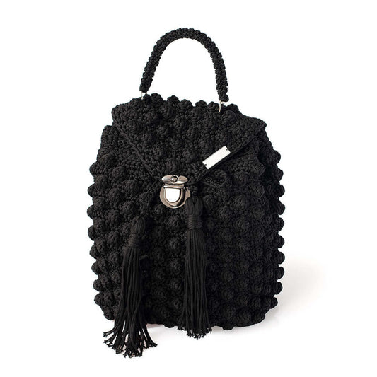 Πλεκτή Τσάντα Backpack με Bobble Πλέξη