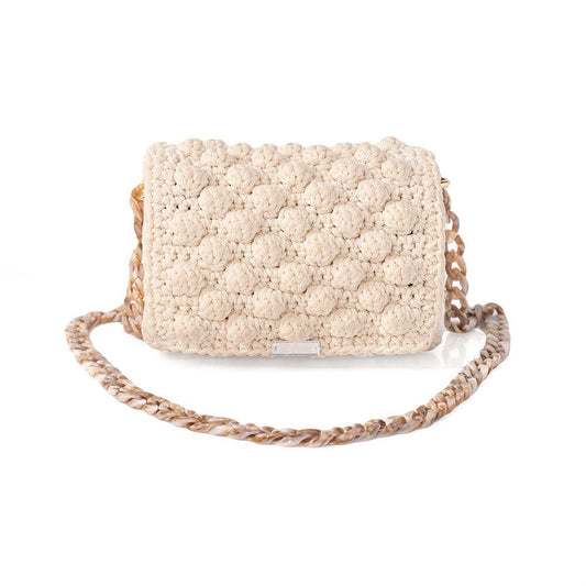 Πλεκτή Τσάντα με Bobble Πλέξη