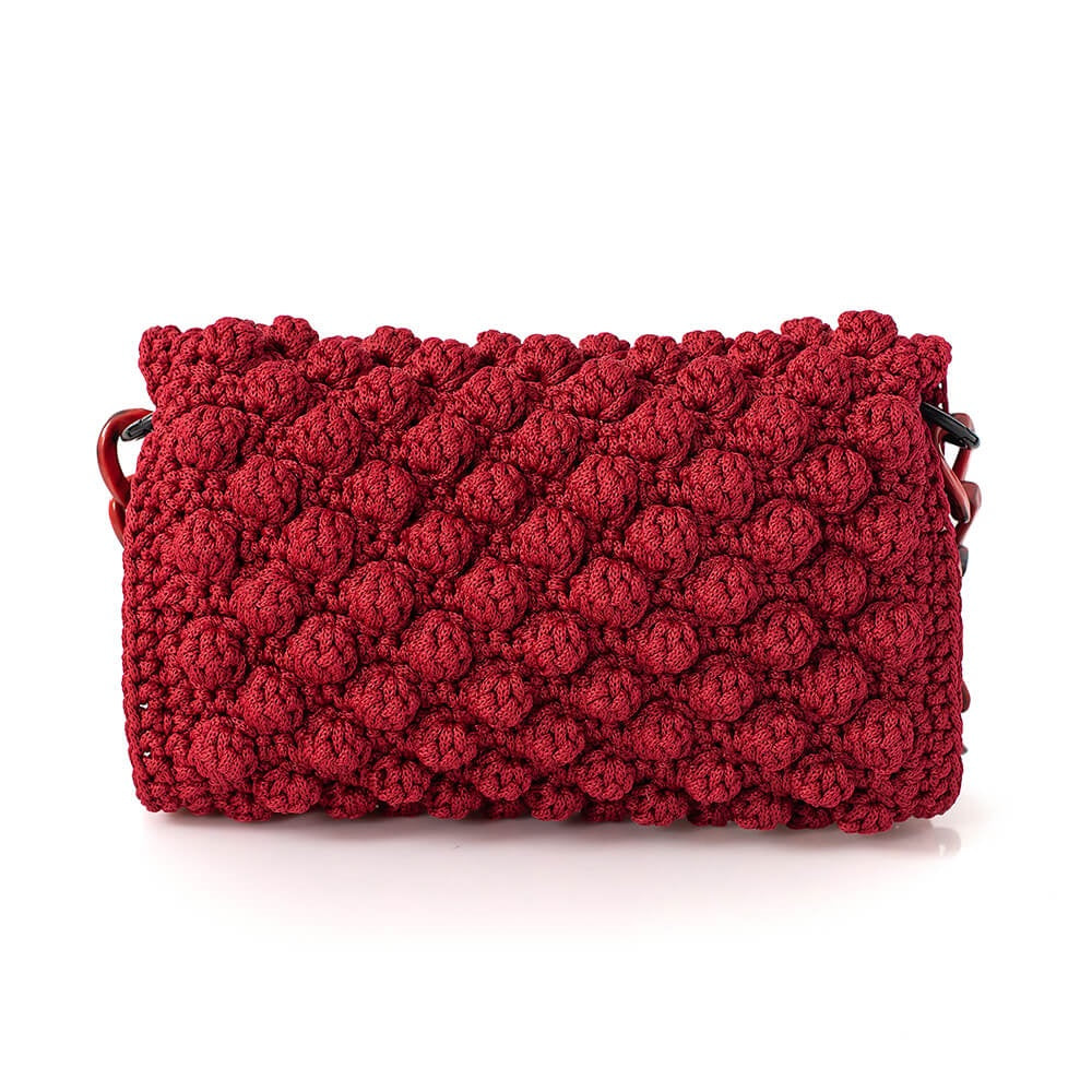 Πλεκτή Τσάντα με Bobble Πλέξη