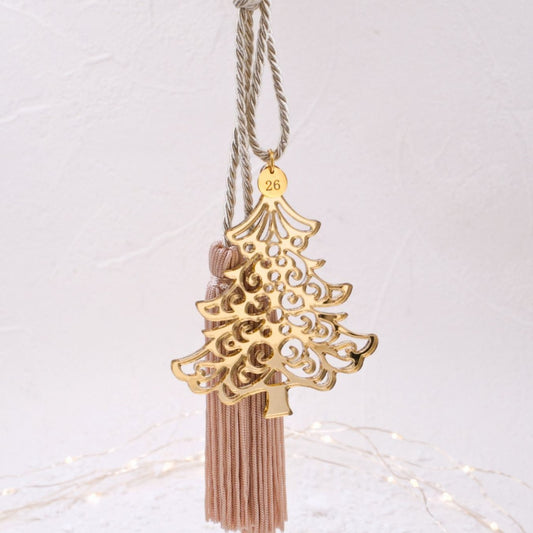 Χειροποίητο Γούρι 2026 – Χριστουγεννιάτικο Δέντρο από Χρυσό Πλέξιγκλας